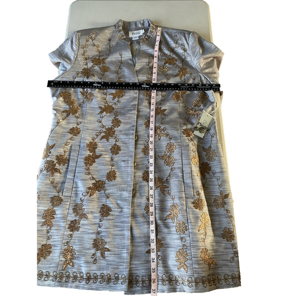 JSong 3pc Pants Suit Womens Size 20 Embroidered Jacket Professional Party NEW - Picture 8 of 16